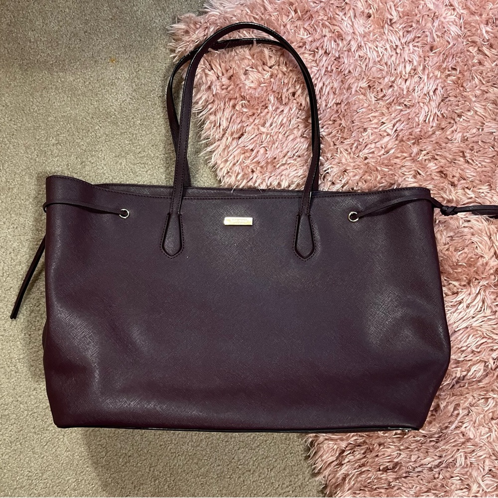 Extra Large Kate spade ♠️ Tote, berry maroon - carry-on, laptop, school, purse
